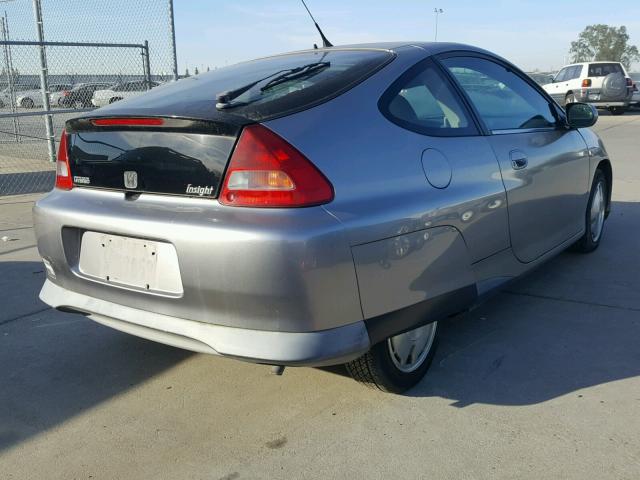 JHMZE14712T000532 - 2002 HONDA INSIGHT GRAY photo 4