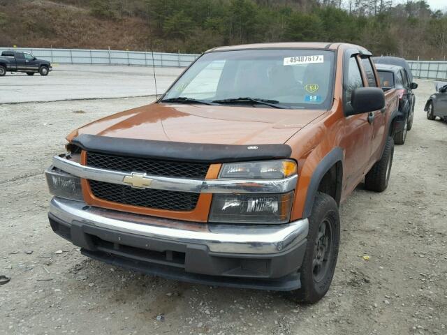 1GCDT136358116736 - 2005 CHEVROLET COLORADO ORANGE photo 2