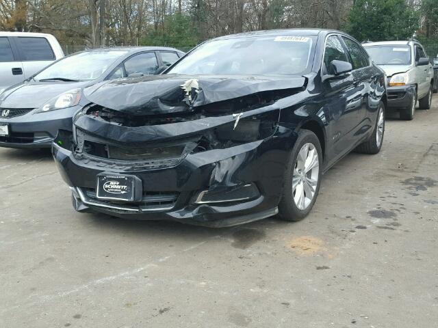 2G1125S34E9114219 - 2014 CHEVROLET IMPALA LT BLACK photo 2