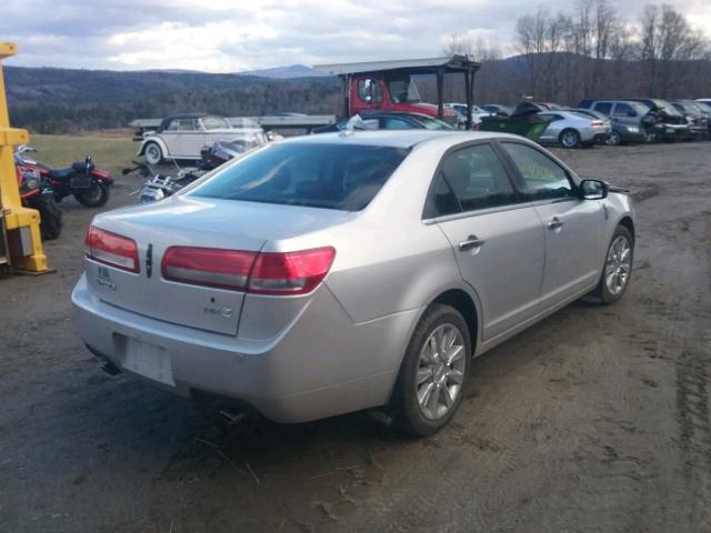 3LNHL2GC0BR752222 - 2011 LINCOLN MKZ SILVER photo 4