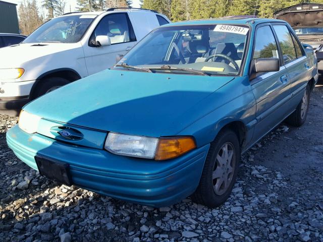 3FASP13J0SR154215 - 1995 FORD ESCORT LX TURQUOISE photo 2