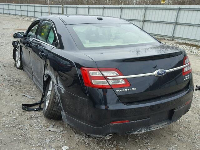 1FAHP2E88EG107648 - 2014 FORD TAURUS SEL BLACK photo 3