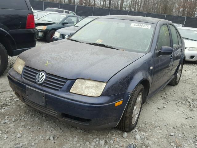 3VWSP69M22M051204 - 2001 VOLKSWAGEN JETTA BLUE photo 2