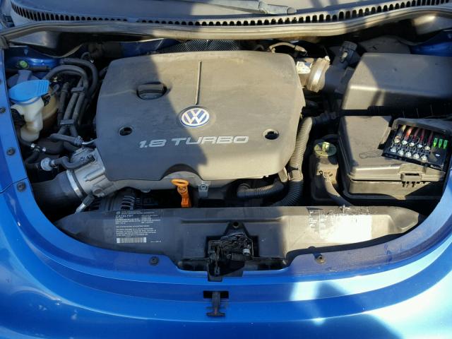 3VWCD21C81M410014 - 2001 VOLKSWAGEN NEW BEETLE BLUE photo 7