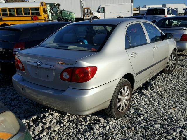 1NXBR32E03Z040502 - 2003 TOYOTA COROLLA CE GRAY photo 4