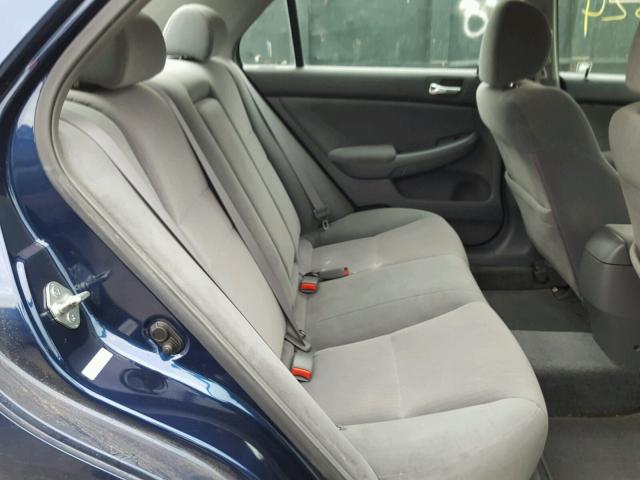 1HGCM56383A005107 - 2003 HONDA ACCORD LX BLUE photo 6