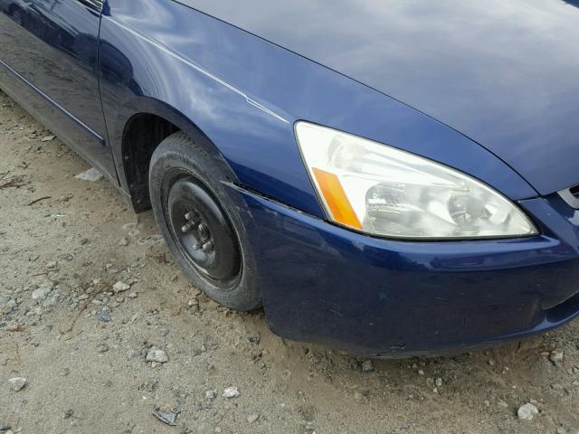 1HGCM56383A005107 - 2003 HONDA ACCORD LX BLUE photo 9