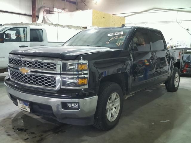 3GCPCREC7FG135686 - 2015 CHEVROLET SILVERADO BLACK photo 2