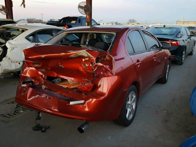 JA3AU26U39U035327 - 2009 MITSUBISHI LANCER ES/ RED photo 4