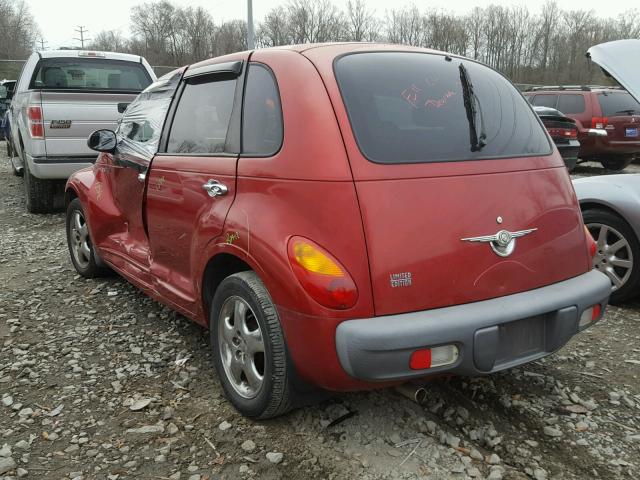 3C8FY4BB91T694005 - 2001 CHRYSLER PT CRUISER RED photo 3