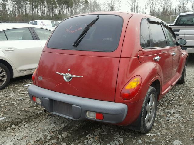 3C8FY4BB91T694005 - 2001 CHRYSLER PT CRUISER RED photo 4