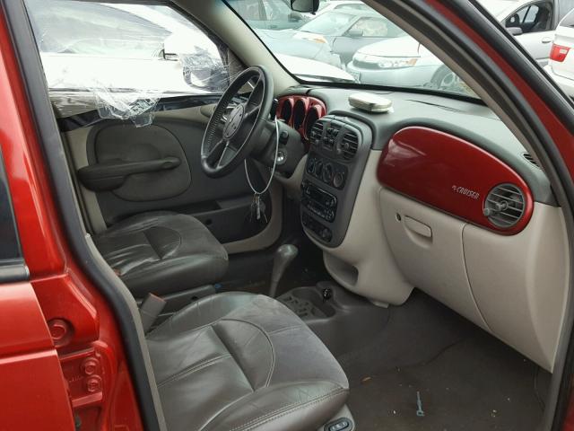 3C8FY4BB91T694005 - 2001 CHRYSLER PT CRUISER RED photo 5