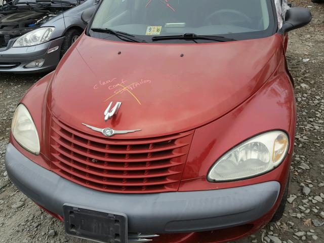 3C8FY4BB91T694005 - 2001 CHRYSLER PT CRUISER RED photo 7