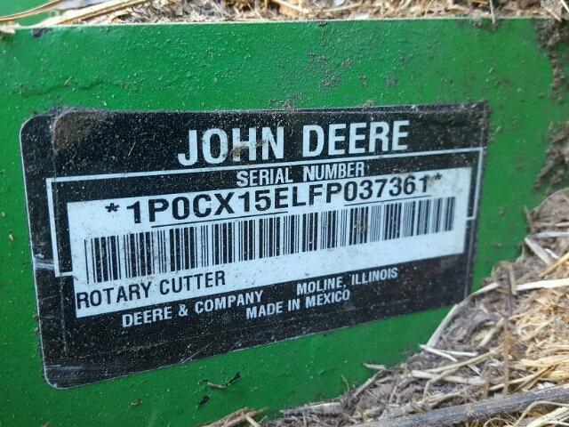 1P0CX15ELFP037361 - 2015 JOHN DEERE RC2060 GREEN photo 10