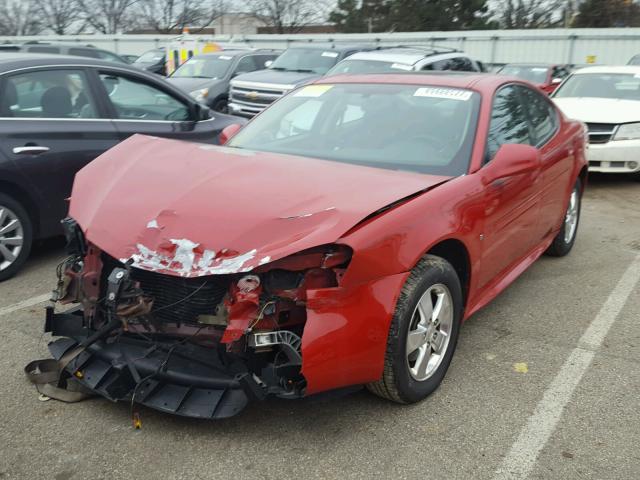 2G2WP552781164105 - 2008 PONTIAC GRAND PRIX RED photo 2