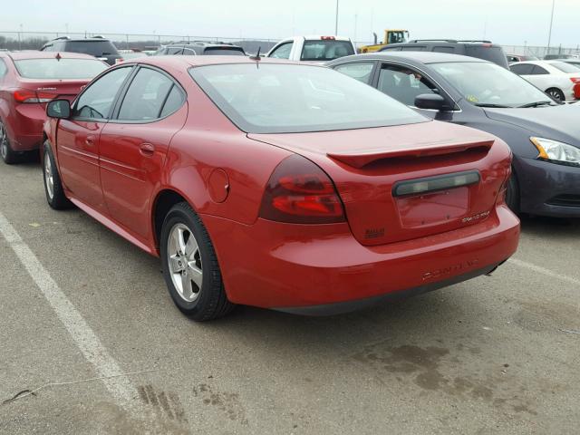 2G2WP552781164105 - 2008 PONTIAC GRAND PRIX RED photo 3