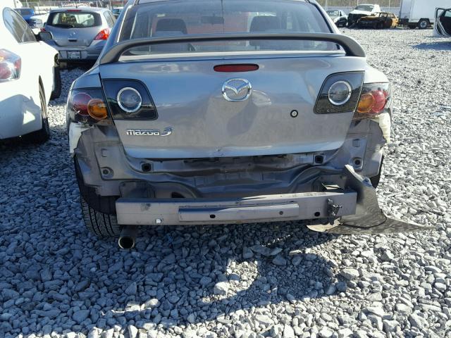 JM1BK323161522716 - 2006 MAZDA 3 S GRAY photo 9