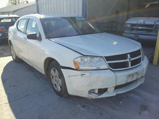 1B3LC46KX8N184450 - 2008 DODGE AVENGER SE WHITE photo 1