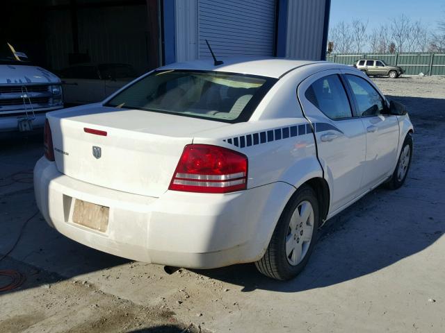 1B3LC46KX8N184450 - 2008 DODGE AVENGER SE WHITE photo 4