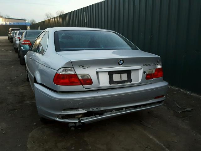 WBABN53443PH03778 - 2003 BMW 330 CI SILVER photo 9