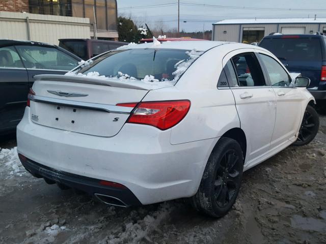 1C3CCBCG9DN766377 - 2013 CHRYSLER 200 LIMITE WHITE photo 4