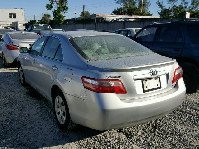 4T1BE46K57U537343 - 2007 TOYOTA CAMRY NEW SILVER photo 3