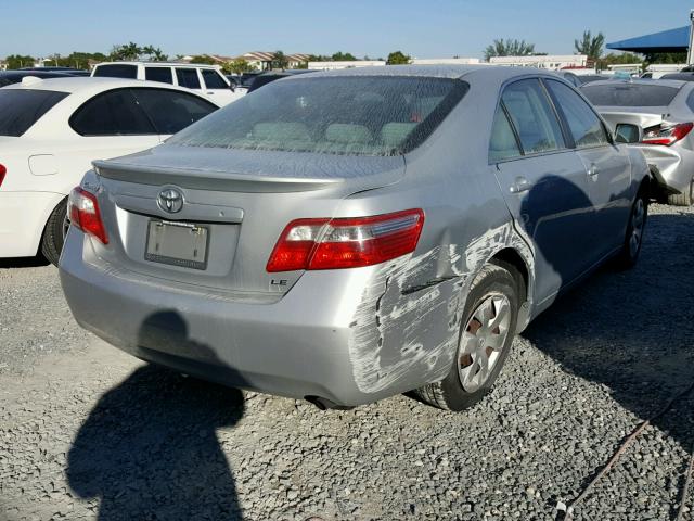 4T1BE46K57U537343 - 2007 TOYOTA CAMRY NEW SILVER photo 4