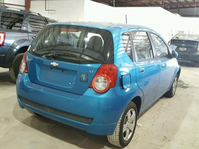 KL1TD66E39B629123 - 2009 CHEVROLET AVEO LS GREEN photo 4