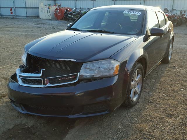 1B3BD1FB1BN577249 - 2011 DODGE AVENGER MA BLACK photo 2