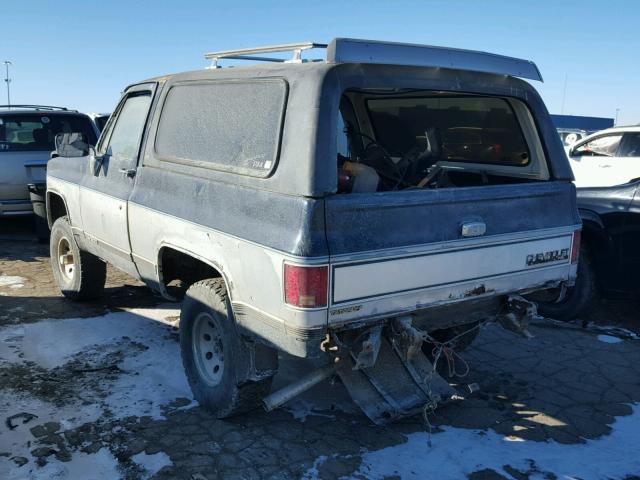 1GNEV18K1KF140746 - 1989 CHEVROLET BLAZER V10 GRAY photo 3