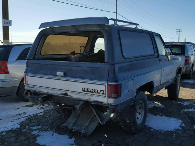 1GNEV18K1KF140746 - 1989 CHEVROLET BLAZER V10 GRAY photo 4