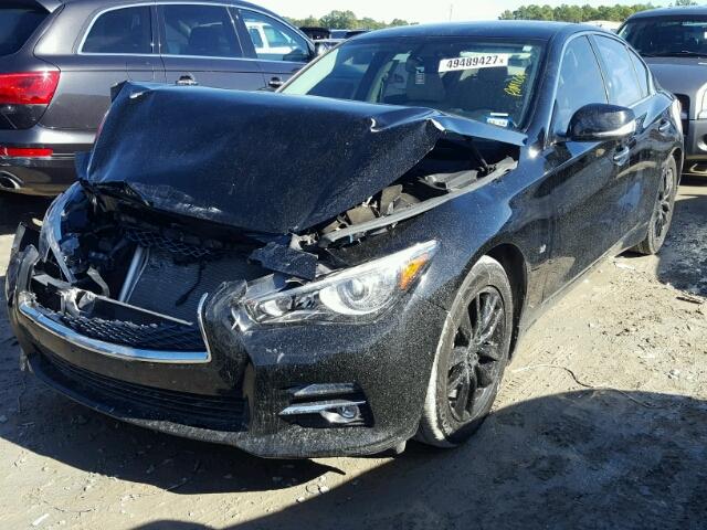 JN1BV7AP1EM673347 - 2014 INFINITI Q50 BASE BLACK photo 2