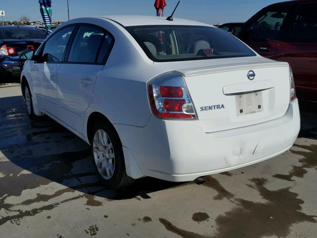 3N1AB61E08L690376 - 2008 NISSAN SENTRA 2.0 WHITE photo 3