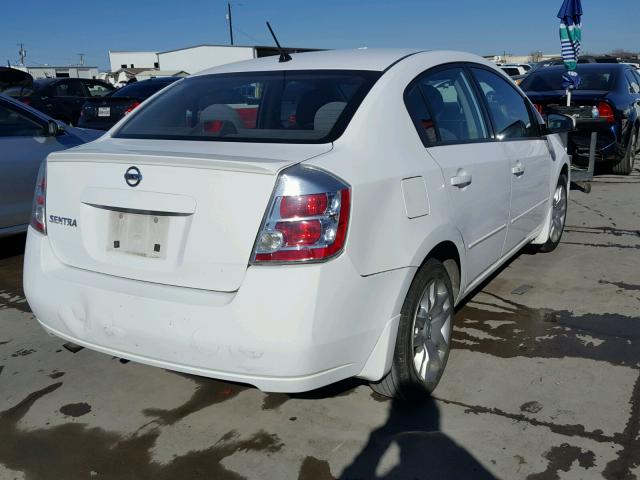 3N1AB61E08L690376 - 2008 NISSAN SENTRA 2.0 WHITE photo 4