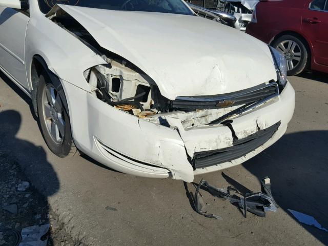 2G1WT58K279311751 - 2007 CHEVROLET IMPALA LT WHITE photo 9