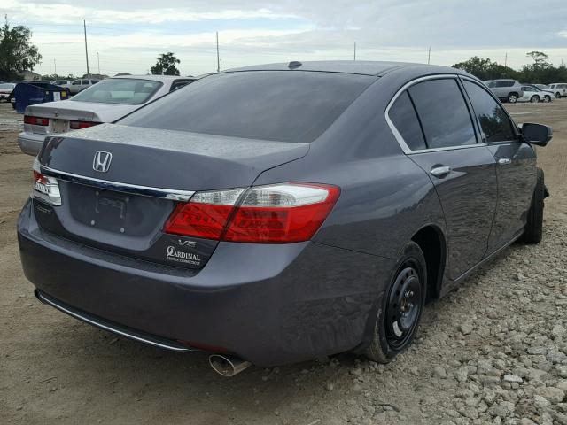 1HGCR3F84EA023575 - 2014 HONDA ACCORD EXL GRAY photo 4