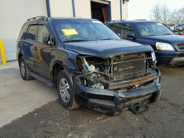 2HKYF18614H538067 - 2004 HONDA PILOT EXL BLACK photo 1