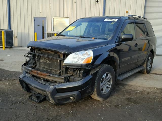 2HKYF18614H538067 - 2004 HONDA PILOT EXL BLACK photo 2