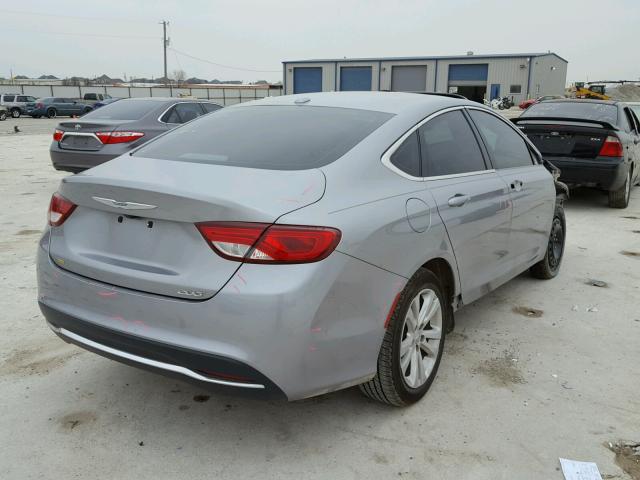 1C3CCCAB0FN669522 - 2015 CHRYSLER 200 LIMITE SILVER photo 4