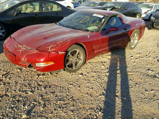 1G1YY22GX25101403 - 2002 CHEVROLET CORVETTE RED photo 2