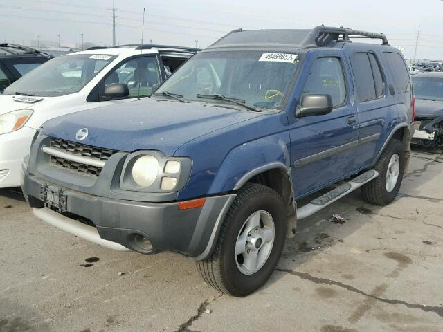 5N1ED28Y12C557125 - 2002 NISSAN XTERRA XE BLUE photo 2