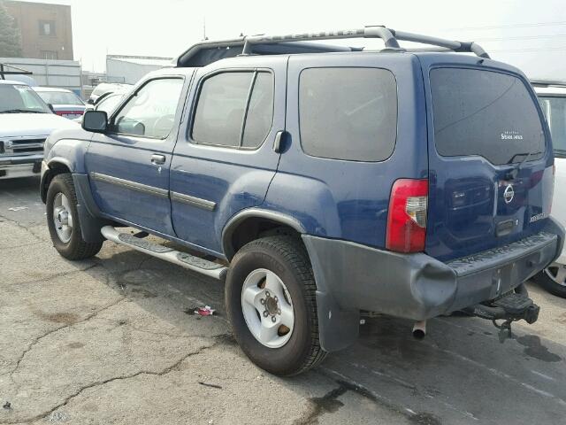 5N1ED28Y12C557125 - 2002 NISSAN XTERRA XE BLUE photo 3