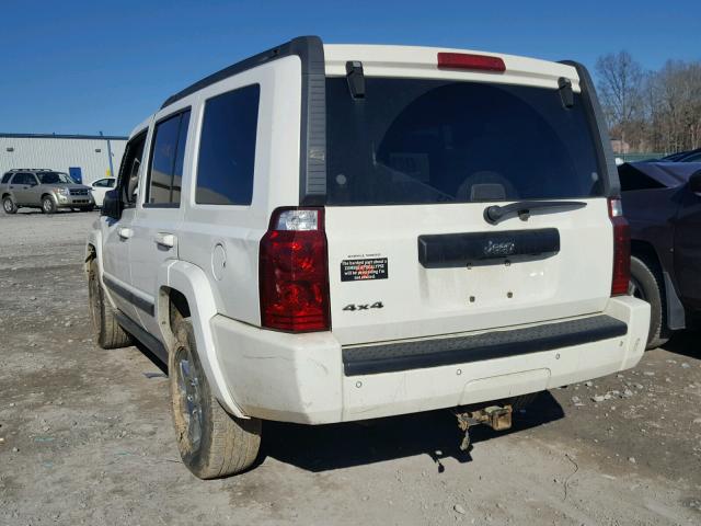 1J8HG48K07C663758 - 2007 JEEP COMMANDER WHITE photo 3