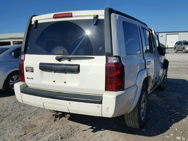 1J8HG48K07C663758 - 2007 JEEP COMMANDER WHITE photo 4