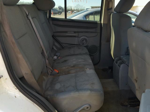 1J8HG48K07C663758 - 2007 JEEP COMMANDER WHITE photo 6