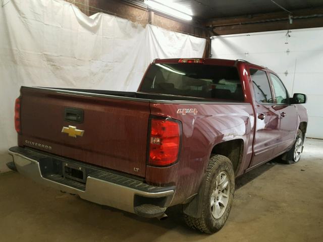 3GCUKREC4FG113117 - 2015 CHEVROLET SILVERADO MAROON photo 4