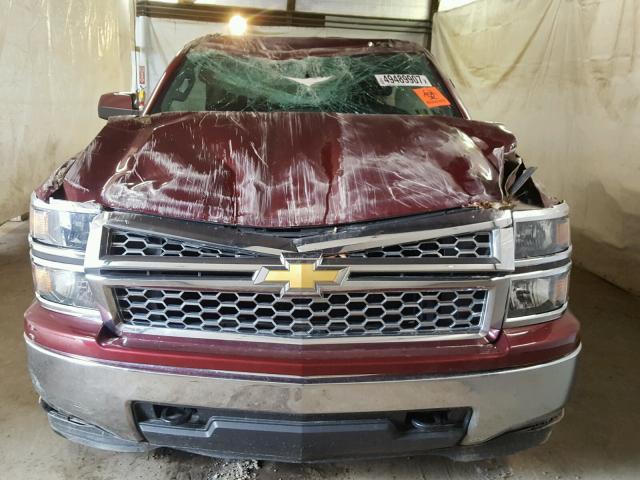 3GCUKREC4FG113117 - 2015 CHEVROLET SILVERADO MAROON photo 7