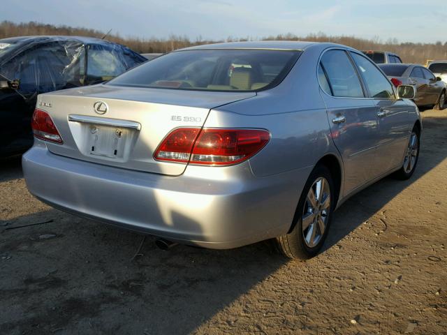 JTHBA30G255100033 - 2005 LEXUS ES 330 SILVER photo 4