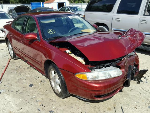 1G3NL52TX1C274517 - 2001 OLDSMOBILE ALERO GL BURGUNDY photo 1