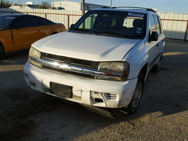 1GNDS13S942129838 - 2004 CHEVROLET TRAILBLAZE WHITE photo 2